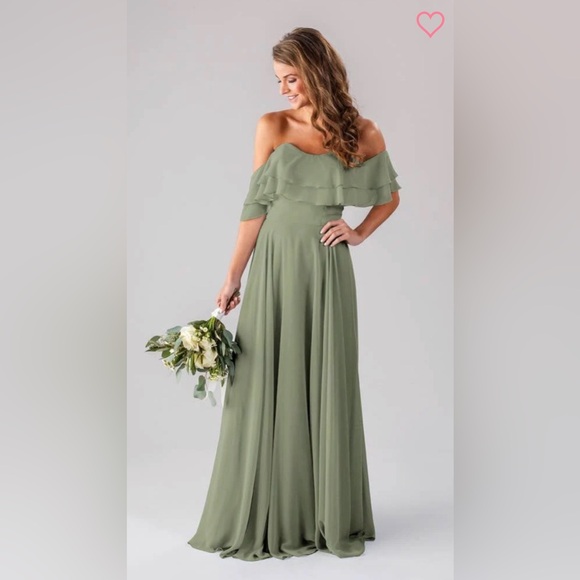 Kennedy Blue Dresses & Skirts - Kennedy Blue Allison Bridesmaid Dress in Moss